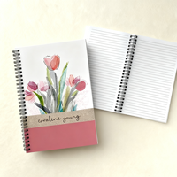 Agenda personnalisé 2026 : Carnet de notes quotidien/mensuel avec couverture rigide et impression de journal à spirale