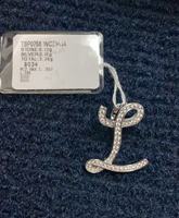 Pendentif Lettre Tendance Personnalisé en Argent Sterling 925 et Zircon Cubique pour Femme – Accessoire de Collier Quotidien ou de Fête, Style DIY – Vente en Gros