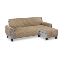 Housse de canapé pour animaux de compagnie en forme de L, réutilisable et lavable, 100 % polyester, antidérapante, imperméable, lavable en machine, protection de meubles pour canapé sectionnel