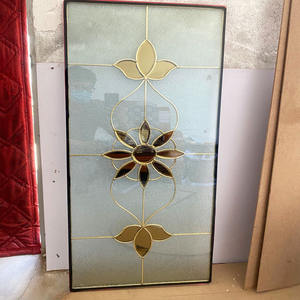 Vente chaude solide Art architectural armoires de cuisine en verre trempé portes incrusté feuille de verre décorative pour la décoration de la maison - Product Image 3