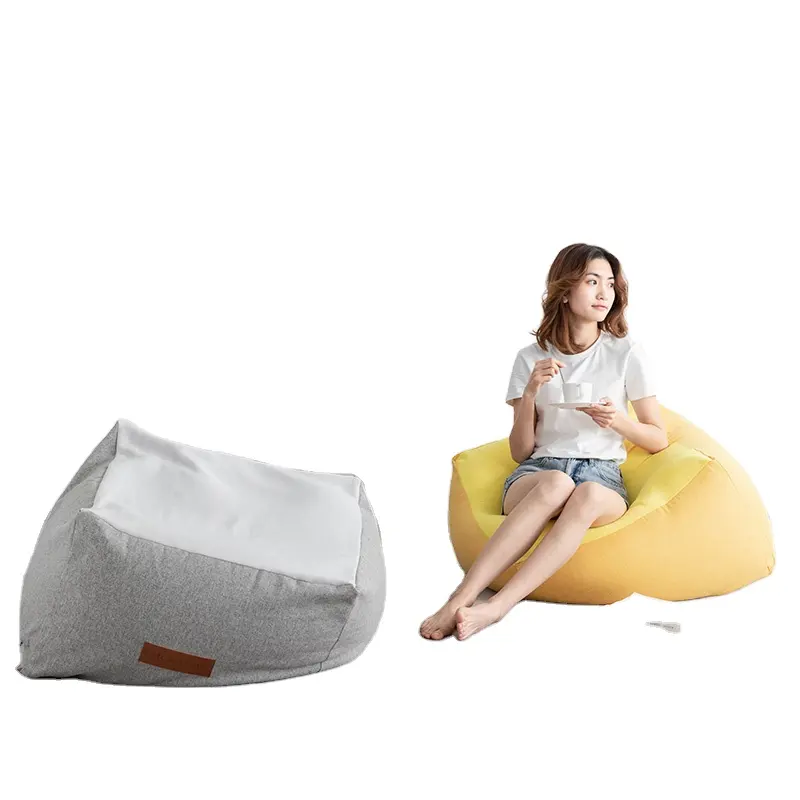 Hình dạng vuông beanbags lười biếng sofa túi Đậu ghế trong nhà túi Đậu mà không cần đậu