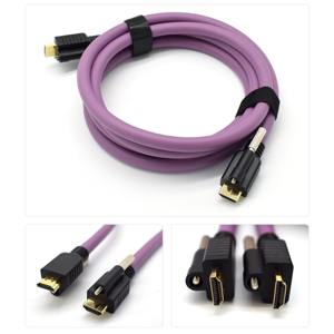 Câble de chaîne de traction haute vitesse <span class=keywords><strong>HDMI</strong></span> <span class=keywords><strong>4K</strong></span> de qualité industrielle - Résistant à l'huile, anti-interférences, haute flexibilité avec vis de verrouillage - Product Image 6