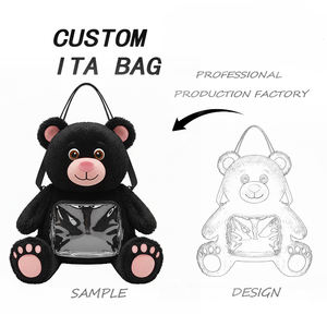 Sac Ita animal mignon de forme personnalisée pour les femmes Sac Ita structuré unique en forme de petit ours quantité minimale de commande bas - Product Image 1