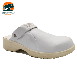 Ciabatte di sicurezza bianche con punta in acciaio con diabete bufalo roccioso - Product Image 6