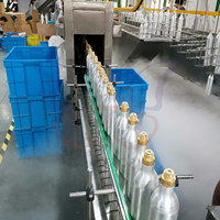 Silinder Gas Aluminium ZX 27 Tahun Berpengalaman Produsen ISO7866 0.6L CO2 M18*1.5 Food Grade 166.7bar untuk Minuman Soda