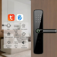Kunci Pintu Pintar TTlock 2026 dengan Tuya WiFi, Biometrik Sidik Jari, Gagang Terintegrasi, Kata Sandi, dan Kunci untuk Keamanan Rumah Modern