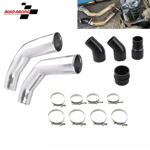 ชุดท่ออินเตอร์คูลเลอร์ Auso-Racing อลูมิเนียมอัลลอย ขนาด 2.5 นิ้ว สำหรับ Dodge Ram 6.7L Cummins ปี 13-18 อัพเกรด - Product Image 1