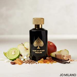 Jo Milano Game of Spades Wildcard Win Royale Perfume en Spray, Aroma a Vainilla, Manzana y Oud Amaderado, Fragancia Duradera para Hombre, Boston Jackpot - Product Image 2