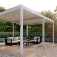 Arches étanches tonnelles structure d'abri de voiture à persiennes système solaire abri de voiture panneaux solaires transparents pergola aluminium d'extérieur