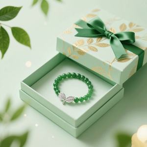 Caja de Joyería de Lujo con Logotipo Personalizado, Caja de Regalo para Collares y Pulseras con Tapa y Base de Sublimación, Caja de Joyería de Mármol con Cinta - Product Image 1