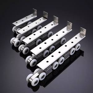 Roulettes <span class=keywords><strong>de</strong></span> porte coulissante à suspension supérieure en acier inoxydable pour portes en bois, roulettes <span class=keywords><strong>de</strong></span> <span class=keywords><strong>portail</strong></span> <span class=keywords><strong>coulissant</strong></span> robustes en acier inoxydable pour <span class=keywords><strong>rail</strong></span> <span class=keywords><strong>de</strong></span> suspension - Product Image 1