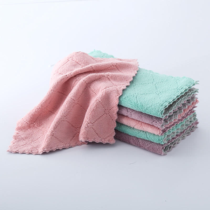 Chiffon de nettoyage en microfibre ultra doux, absorbant, séchage rapide, torchons de cuisine, lavables en machine, chiffons de nettoyage en microfibre corail - Product Image 2