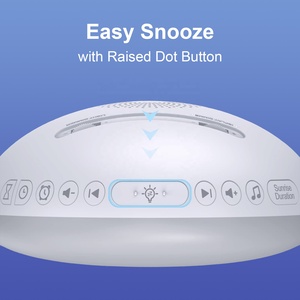 Macchina del rumore bianco HiFiD con luce notturna a LED a 8 colori e sveglia intelligente con simulazione dell'alba - Product Image 5