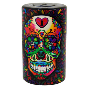 Pot de rangement hermétique personnalisé pour herbes et tabac, sans BPA, étanchéité anti-odeur, stockage durable pour le festival du Jour des Morts - Product Image 1