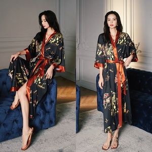 Robes de mariée et de demoiselles d'honneur en satin pour femmes, avec cordon de serrage, respirantes, douces, tissées pour l'été, ODM - Product Image 3