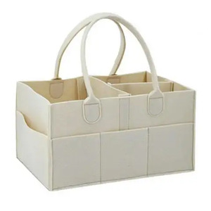 Organisateur de couches personnalisé pour bébé Organisateur portable en feutre Sac fourre-tout de grande capacité pour maman - Product Image 4