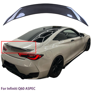 สปอยเลอร์หลังคาร์บอนไฟเบอร์ทรง ASPEC สำหรับรถยนต์ Q60 Q60S Coupe ปี 2013-2023 - Product Image 1