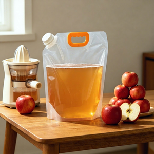 RTS Stock Available Screw Top Spout Pouch 2L 5L Portable Carry For Sports Energy Drink Pack - Product Image 1