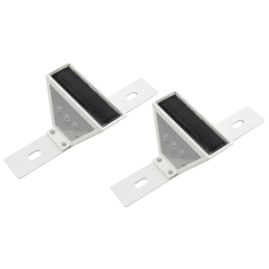 Réflecteur de délimitation solaire pour garde-corps de sécurité, projecteur routier, panneau d'avertissement de circulation - Étanche IP68 avec 3 lumières LED - Product Image 1