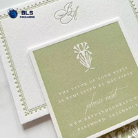 Invitations professionnelles haut de gamme imprimées en typographie pour événements sociaux d'élite, fabrication OEM/ODM sur mesure