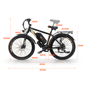 Bicicleta Eléctrica EC27 con Doble Batería, 500W, 48V20AH, Neumáticos de Montaña de 27.5 Pulgadas, Bicicleta Eléctrica para Hombres Adultos, EC27 - Product Image 3