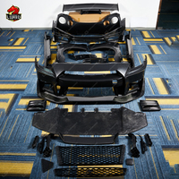 N-Style PP Carrosserie en fibre de carbone Kit Lèvre avant Diffuseur arrière Spoiler Jupes latérales Mise à niveau pour GTR R35