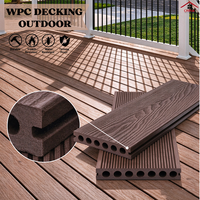 Terrasse en WPC pour l'extérieur : résistant au feu, imperméable et résistant aux intempéries, idéal pour les piscines et les patios.