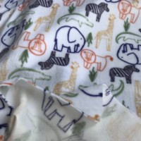 Couverture pour bébé de haute qualité, douce et respirante, tissu imprimé numériquement, 100% polyester, avec un motif de dessin animé