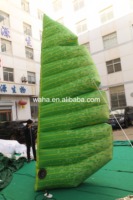 Décoration gonflable publicitaire Zongzi en forme de feuille verte, idéale pour centres commerciaux et événements festifs