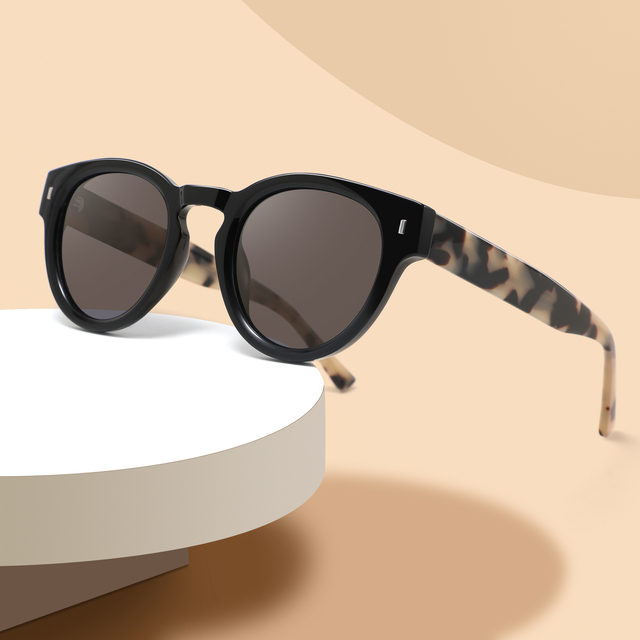High Quality Acetate Temple Sunglasses Ladies Men Fashion Polarized Sunglasses Trendy Vintage TR90 Frame Sunglasses