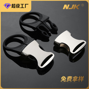 <b>Clip</b> Buckle 25mm Silver Black Metal Durable Bag Accessories for Bags - Product Image 5