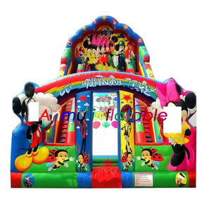 <span class=keywords><strong>Castillo</strong></span> Inflable con Diseño de <span class=keywords><strong>Mickey</strong></span> <span class=keywords><strong>Mouse</strong></span> con Tobogán y Área de Salto en Venta - Product Image 6
