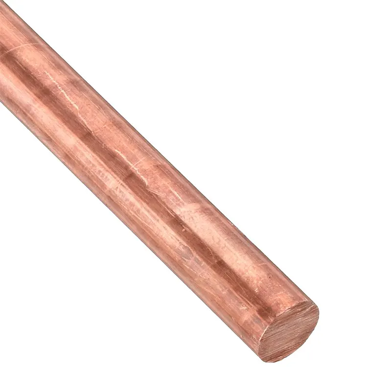 High quality low price Pure 99.99% Copper Bar Solid Copper Rod Astm C11000 Copper Earth Rod