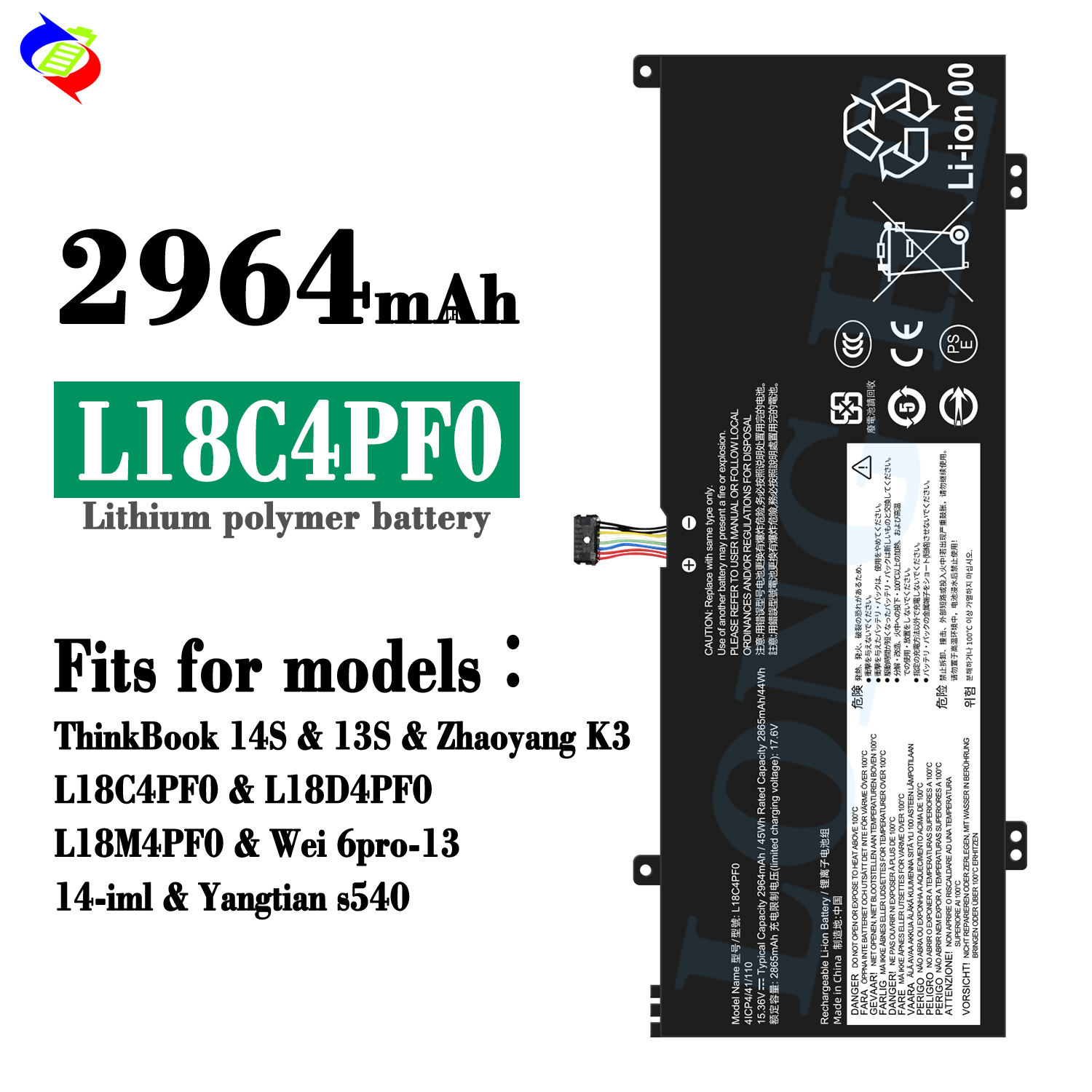 Genuine L18M4PF0 L18C4PF0 L18D4PF0 Battery For Lenovo ThinkBook - Foto 14