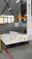 Déspalettiseur automatique de granulés plastiques à grande vitesse, bras robotisé. PLC, 25-200 kg/sac, 80-120 sacs/h, Option anti-explosion, Chimique Grade