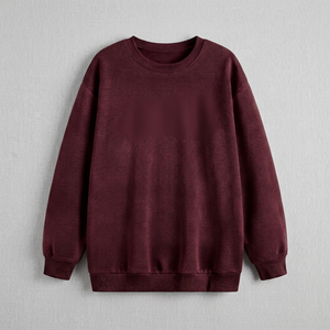 Fournisseur direct d'usine, sweat-shirt pour femme imprimé sur mesure, sweat-shirt oversize de couleur unie très vendu, service OEM, logo personnalisé - Product Image 1