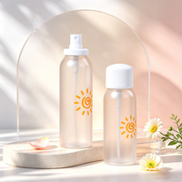 Flacon pulvérisateur PET 120/150/180/200 ml pour crème solaire - Contenant cosmétique vide pour brumes hydratantes et fixateurs de maquillage