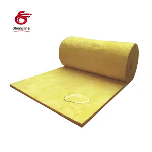 Shenglinsi Cabin House Wall Floor Roof Partition Thermal Insulation Acoustic Aislante Termico Fiberglass Glass Wool Roll Blanket