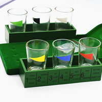 Mini jeu de golf Set Shot Glass Party Games Jeu à boire
