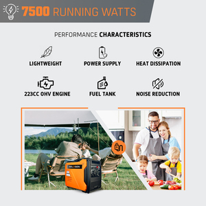 เครื่องกำเนิดไฟฟ้าเบนซินแบบเงียบ 8kW พร้อมระบบสตาร์ท 12V 24V ความจุถังน้ำมัน 5.5 ลิตร ใช้งานได้นาน 10 ชั่วโมง รุ่น HS6250isE-5 ทำงานเสียงเบา พกพาสะดวก พร้อมหูหิ้วแบบ Ergonomic - Product Image 5