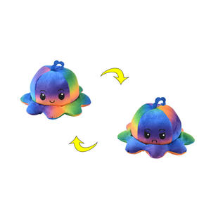Gros Faible QUANTITÉ MINIMALE DE COMMANDE Bonne Qualité Réversible Poulpe En <span class=keywords><strong>Peluche</strong></span> Double Face Flip En <span class=keywords><strong>Peluche</strong></span> Mignon Jouet - Product Image 1