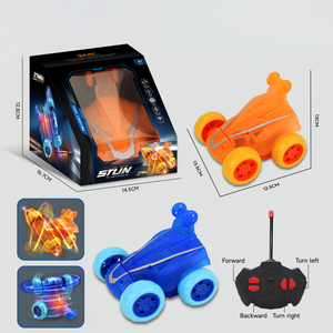 Voiture RC Stunt Lumineuse 27 MHz avec Effets Clignotants, <span class=keywords><strong>Jouet</strong></span> Rotatif et Capotable pour Jeunes Enfants à Prix Abordable - Product Image 6