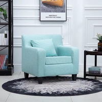Kursi Sofa Desain Harga Pabrik untuk Hotel Restoran Kafe Kursi Sofa Tunggal Kain Nordik