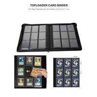 Classeur de rangement haut de gamme pour cartes, étui à fermeture éclair de luxe pour porte-cartes rigides, protection archivistiquement sécurisée pour cartes TCG et de jeu