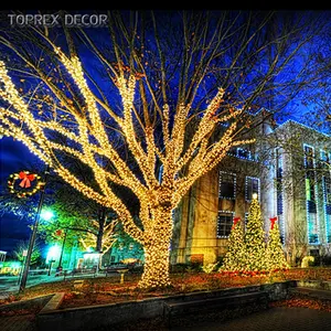 TOPREX דקור SAA עמיד חיצוני חג תאורת לחיבור חם לבן חג המולד סיטונאי Led אורות עץ