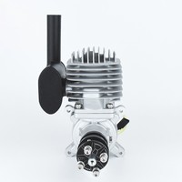 Moteur à essence monocylindre deux temps EPHIL 60cc-S en alliage pour avion modèle réduit à aile fixe arrière