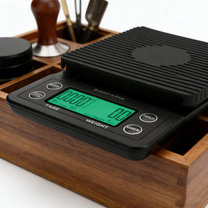 KLAM 맞춤형 <span class=keywords><strong>3kg</strong></span> 0.1g 커피 계량 드립 미니 전자 주방 저울 트레이 ABS 플라스틱 배터리 구동 LCD 디지털 - Product Image 6