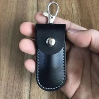 Estuche Protector de Cuero para Memoria USB con Logotipo, Adaptador para Sandisk, Bolsa Negra para Memoria USB Netac, Fundas para Pendrive