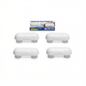 Kit de pare-chocs Star Seat en plastique blanc, pièces de rechange pour siège de toilette - Product Image 3