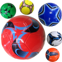 Ballon de football léger taille 5, cousu à la machine, en PVC, avec logo personnalisé, idéal pour les événements promotionnels et les cadeaux souvenirs